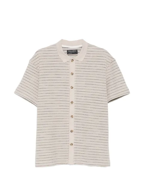Marc O'Polo striped button-through shirt Neutrals 50000126702673