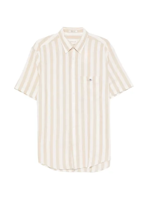 Gant striped short-sleeve shirt Neutrals 3260020