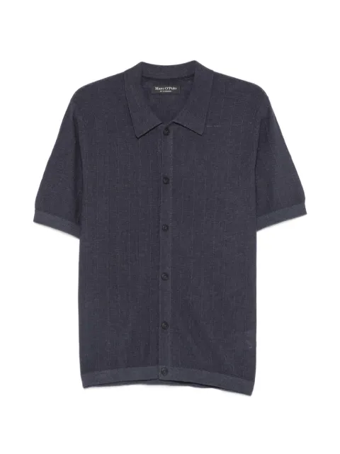 Marc O'Polo vertical-stripe short-sleeve shirt Blue 50000127310363