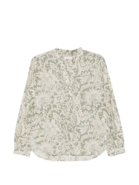 Marc O'Polo floral-print long-sleeve blouse Green 50000133984058