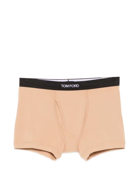 TOM FORD logo-waistband boxer briefs Neutrals T4LCTBF30040