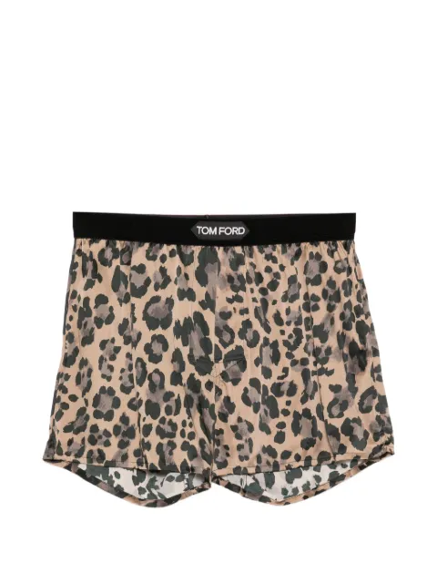 TOM FORD leopard-print boxer Neutrals T4LETBF40020