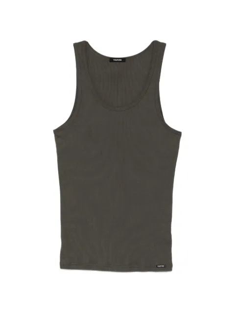 TOM FORD ribbed tank top Grey T4D100210