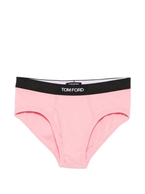 TOM FORD logo-waistband briefs Pink T4LCTBF10040