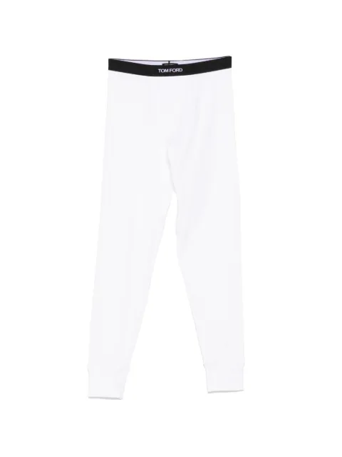 TOM FORD logo-waistband long johns White T4LMTBF10040