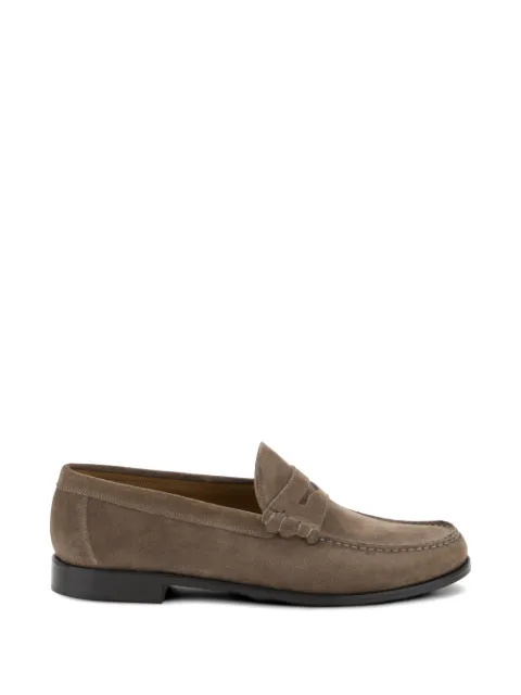 Boggi Milano suede leather loafers Brown BO26P089303