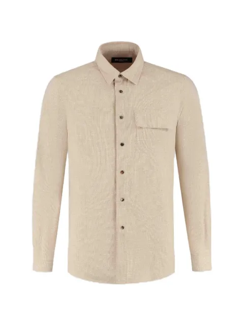 Kiton Buba flap-pocket long-sleeve shirt Neutrals 900UMCBUBAK0629G0