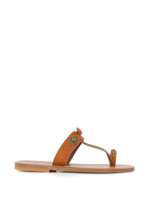 K. Jacques embellished toe-strap sandals Brown GANGESP