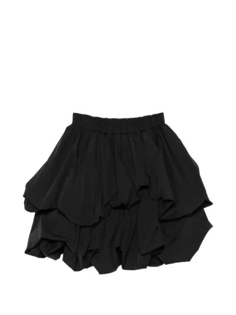 Noir Kei Ninomiya layered bubble mini skirt Black 3QTS018