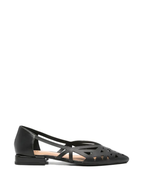 gioseppo Bumala cut-out leather ballet flats Black 78218