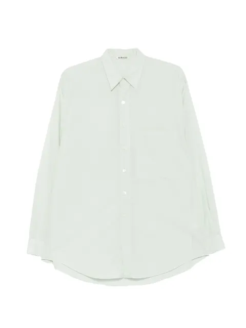 Auralee chest-pocket long-sleeve shirt Blue A26SS02CL