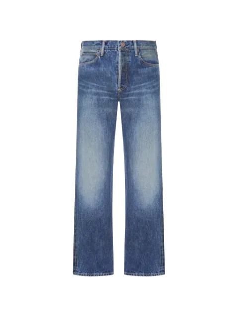 visvim logo-patch jeans Blue 0126105005008