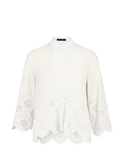 Betty Barclay broderie-anglaise scalloped-hem shirt White 8036192610