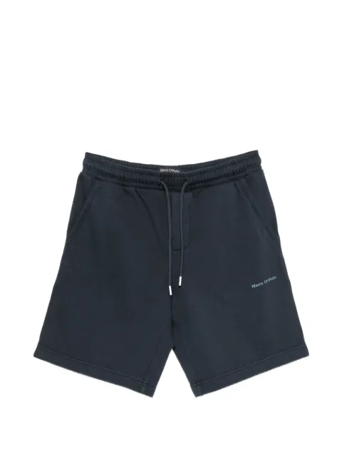Marc O'Polo drawstring-waist logo-print shorts Blue 50000148044131