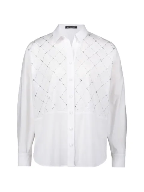 Betty Barclay rhinestone-embellished long-sleeve shirt White 801595551000