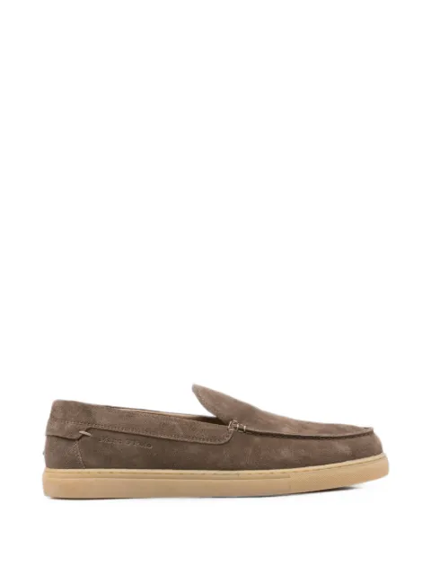 Marc O'Polo Model Check suede slip-on loafers Brown 60229253203325