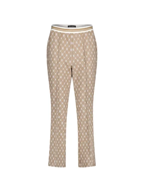 Betty Barclay monogram-print elasticated-waistband trousers Neutrals 61431706