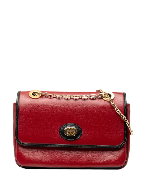 Gucci Pre-Owned 2000-2015 Small Leather Marina Chain shoulder bag Red JWRT5JCAN8IMXVNX