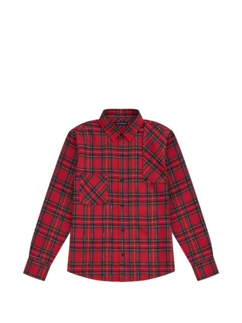 GOSHA RUBCHINSKIY checked flannel shirt Red SH0901CHECKEDRED