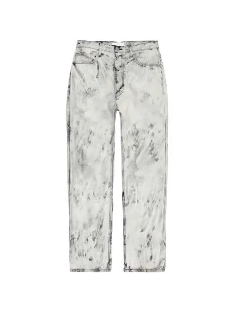 ALEXANDER DIGENOVA bleach-effect straight-leg jeans White BLEACHSTRAIGHTLEGPANT