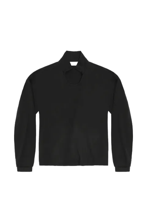 ALEXANDER DIGENOVA Pete cut-out long sleeve t-shirt Black PETEPOLOLONGSLEEVE