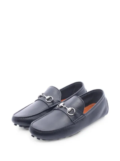 Gucci Pre-Owned 2020s Horsebit leather loafers Black 1060827
