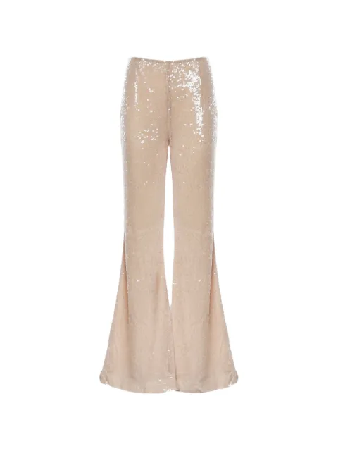 GALIA LAHAV Orlena sequin-embellished flared trousers Pink GLSS26TR02