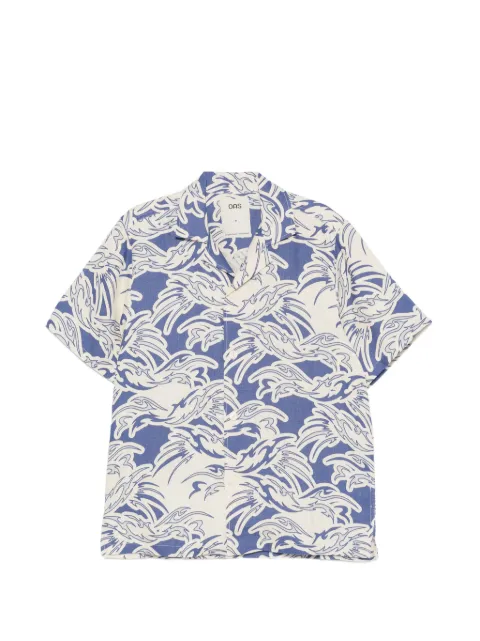 OAS Company Rogue Cuba graphic-print shirt Blue 1010011010