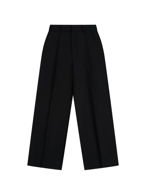 GOSHA RUBCHINSKIY pressed-crease wide-leg trousers Black P0601BLACK