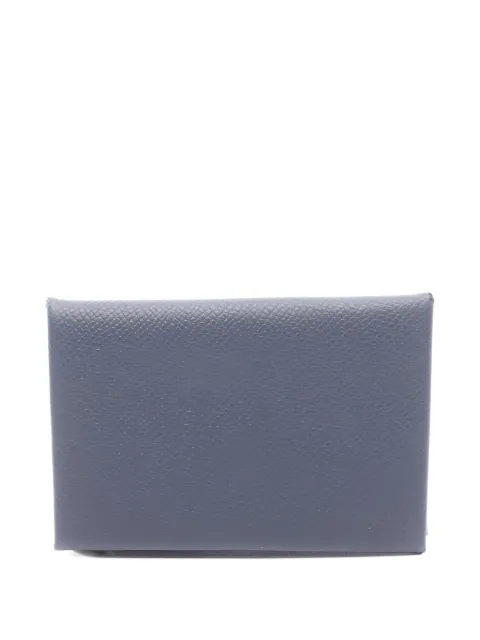 Hermès Pre-Owned Calvi coin purse Blue 1065854W