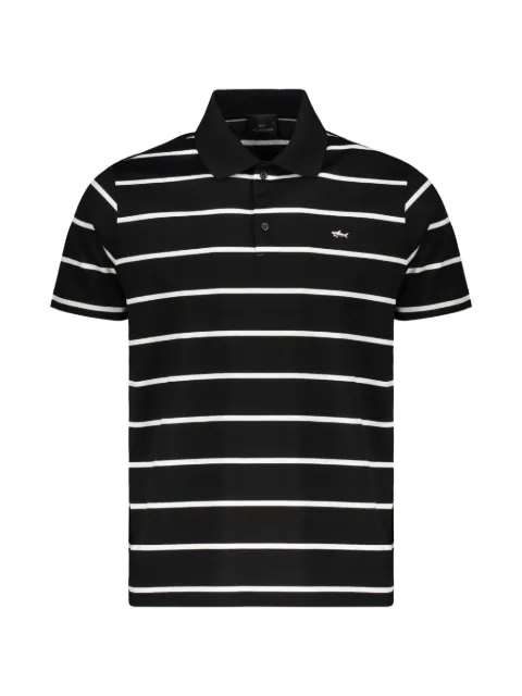 Paul & Shark striped cotton polo shirt Black 25411233