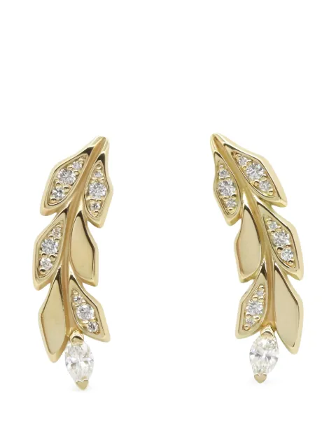Tiffany & Co. Pre-Owned 2010s Victoria Vineclimber diamond earrings Gold 1065424