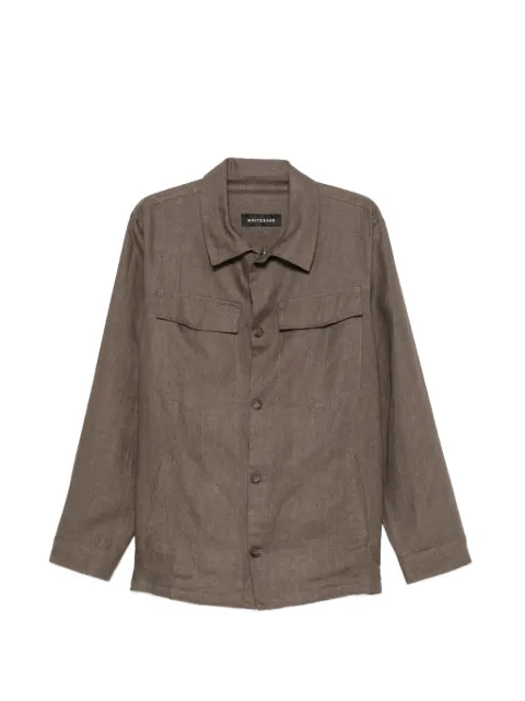 White Sand buttoned flap-pockets jacket Brown 26SU25900