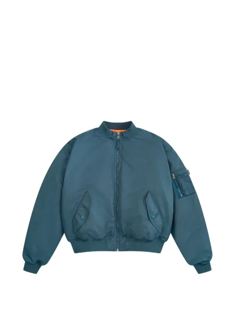 GOSHA RUBCHINSKIY padded sleeve-pocket bomber jacket Blue BMJT0901GREEN