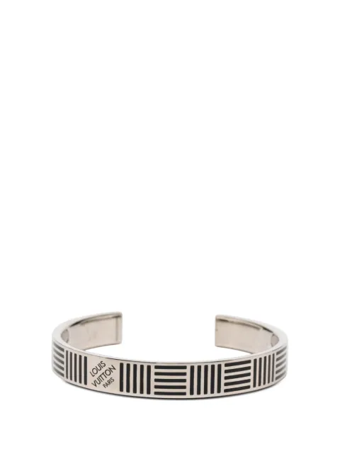 Louis Vuitton Pre-Owned 2018 Brass Damier Colors Cuff Bracelet costume bracelet Silver HIM4H4K1UT01OI22