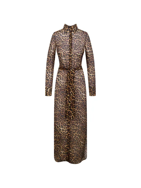 Maison Close leopard-print maxi dress Brown 565400