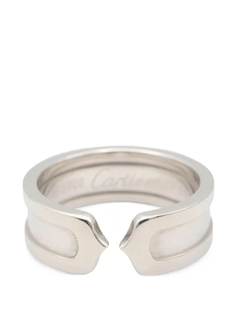 Cartier C2 18k white gold ring Silver 1063884