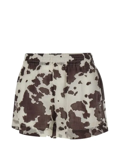 MC2 Saint Barth Meave animal-print shorts Neutrals MEA00201342L
