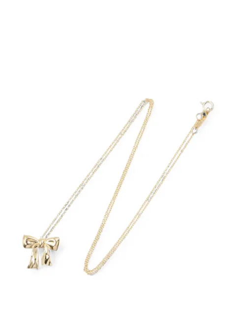 Tiffany & Co. Pre-Owned 2010s Blue Box Bow pendant necklace Gold 1063931