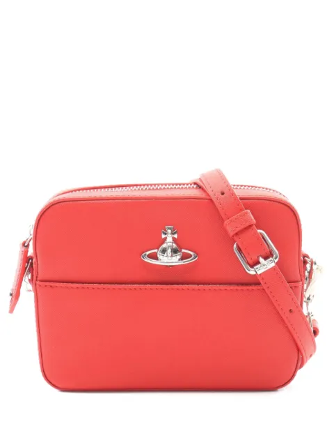 Vivienne Westwood Pre-Owned 2020s Orb camera leather shoulder bag Red 1065980