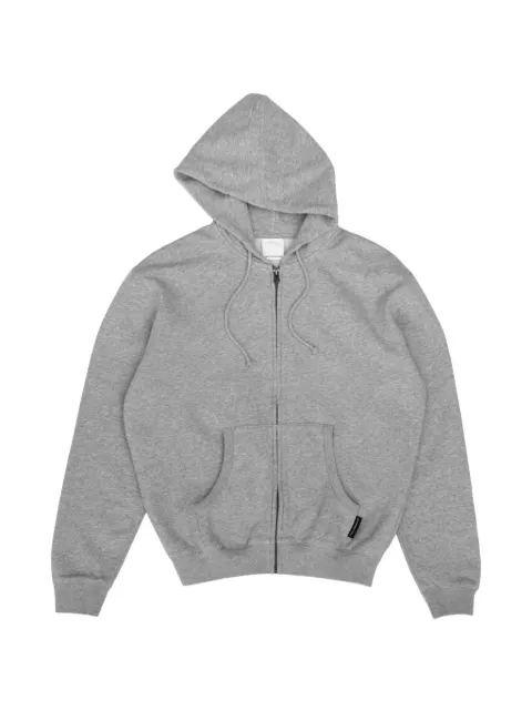 GOSHA RUBCHINSKIY logo-patch zip-up hoodie Grey HD0201GREYMELANGE