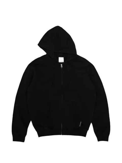 GOSHA RUBCHINSKIY logo-patch zip-up hoodie Black HD0201BLACK