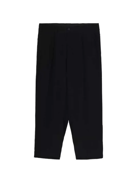 Yohji Yamamoto pleated chino trousers Black HKP464411