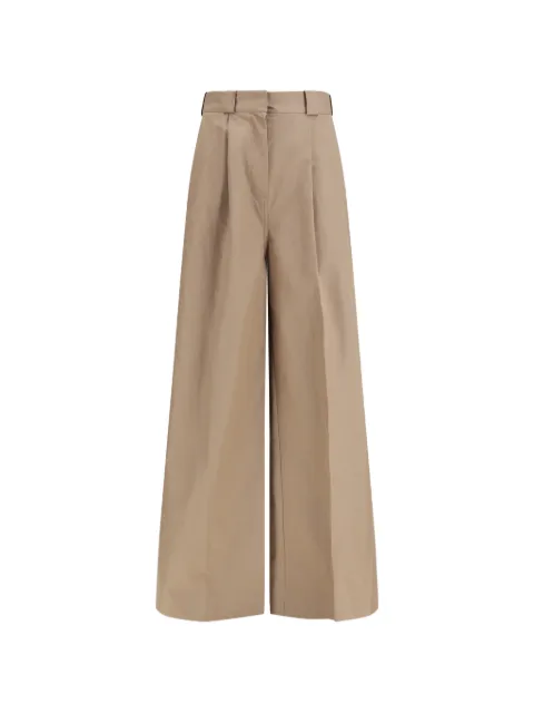 Balenciaga high-waisted flared trousers Neutrals 872311TKP07