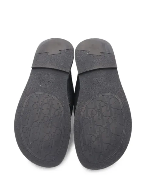 Christian Dior Pre-Owned 2000s Alias Oblique leather sandals Black 1061319