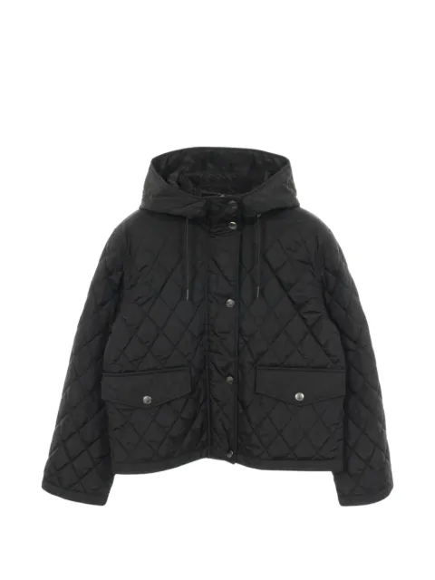 Burberry Pre-Owned 2010s hooded quilted jacket Black 1056507