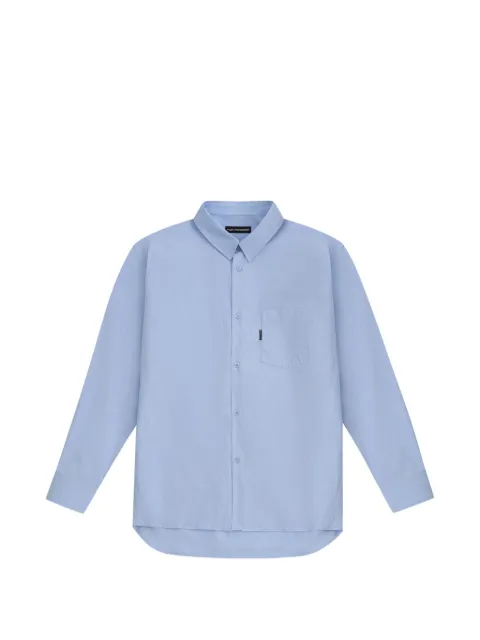 GOSHA RUBCHINSKIY chest-pocket straight-fit shirt Blue SH0703BLUE