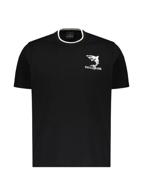 Paul & Shark logo-print crew-neck T-shirt Black 26411061
