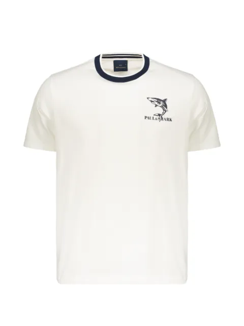 Paul & Shark logo-print crew-neck T-shirt White 26411061