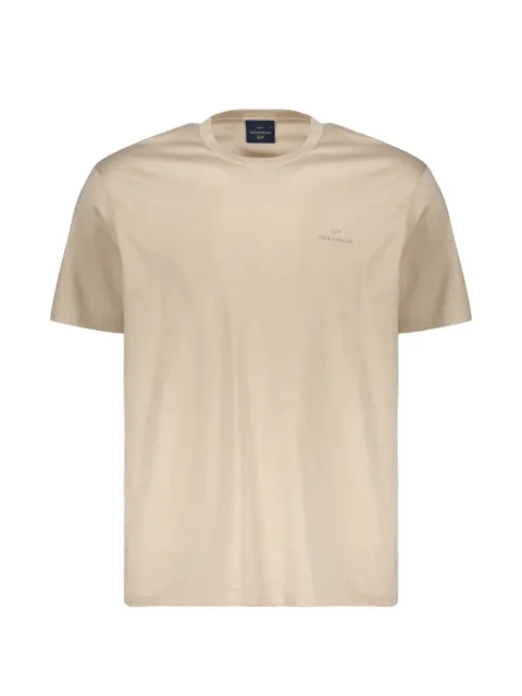 Paul & Shark logo-print crew-neck T-shirt Neutrals 26411041